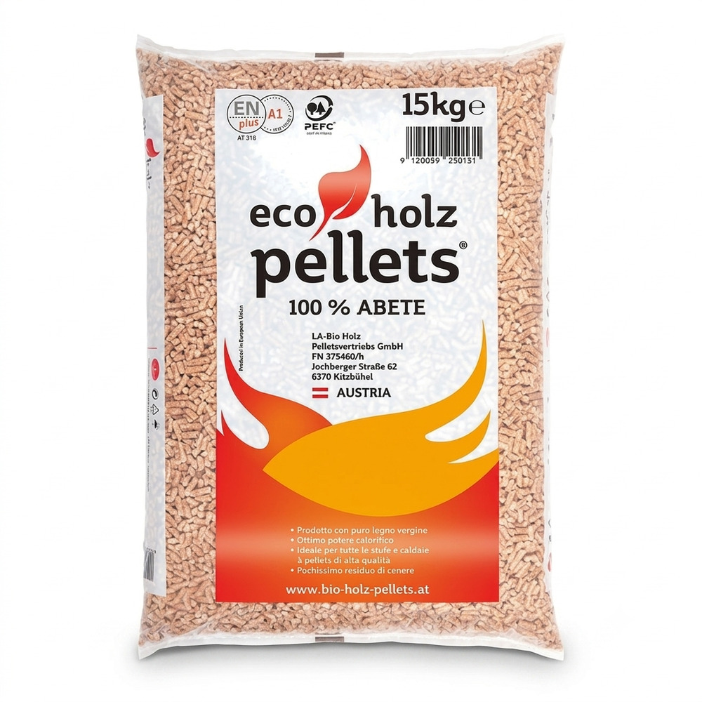 Pellet Eco Holz ENplus A1 – Bancale da 70 sacchi da 15 kg
